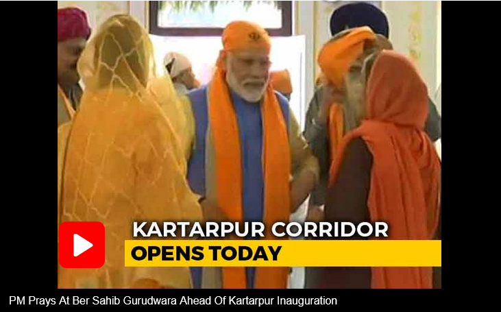 莫迪在落成典礼前祈祷 图源：《今日印度》