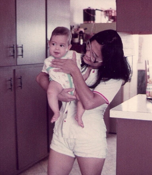 婴儿时期的考克斯。图源：考克斯个人网站