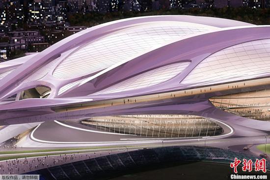 东京奥运会主体育场工程结束 总花费约1529亿日元