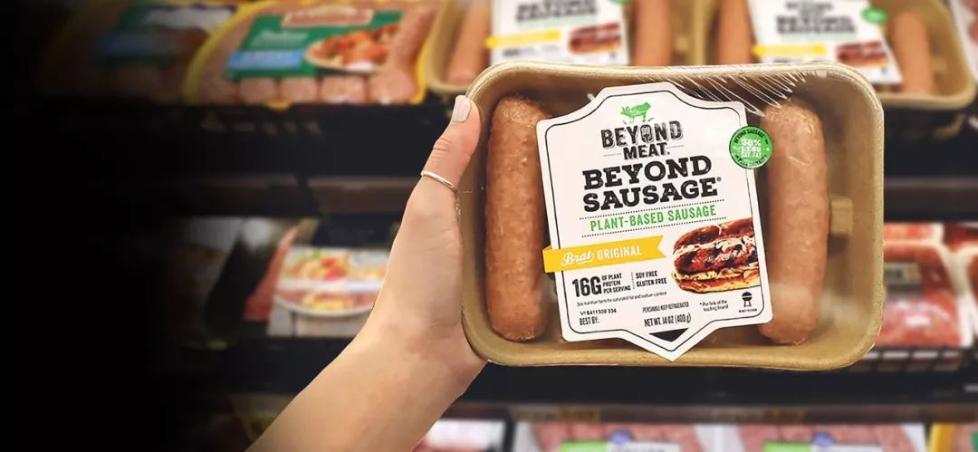 图为beyond meat公司生产的植物肉香肠。来自beyond meat公司官网