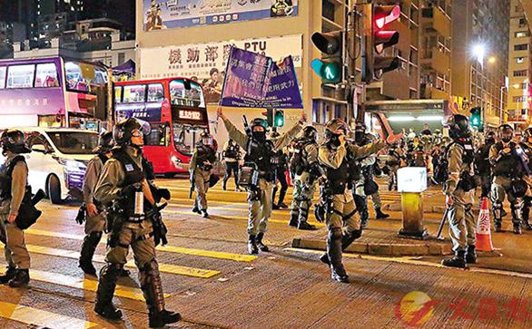 香港警方曾于8月31日在太子站戒备(港媒截图)