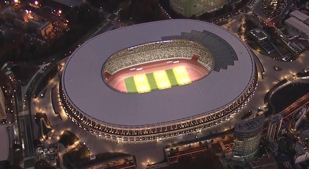 新国立竞技场。（图源：朝日新闻）