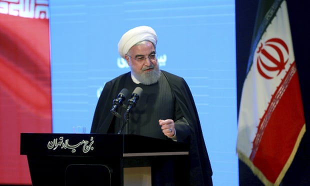(伊朗总统鲁哈尼。图源：《卫报》)