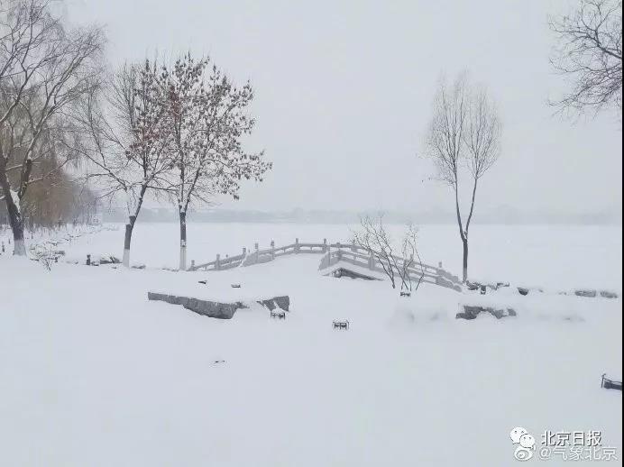 延庆夏都公园的雪景。朱利苹 摄