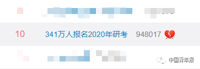 根据教育部官网消息，2020年全国硕士研究生招生考试将于12月21日至23日举行，报考人数341万人 。