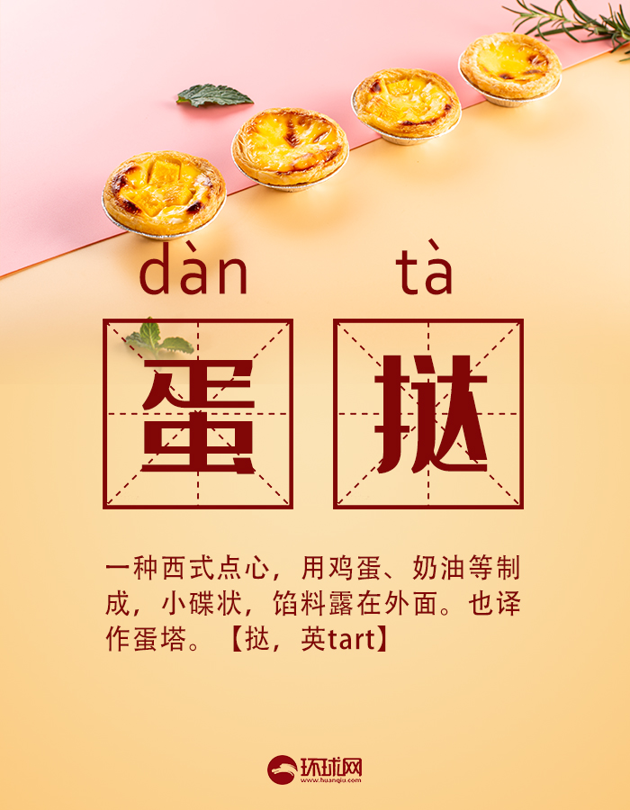 不读dàn tǎ！蛋挞的正确读音你知道吗？快查字典