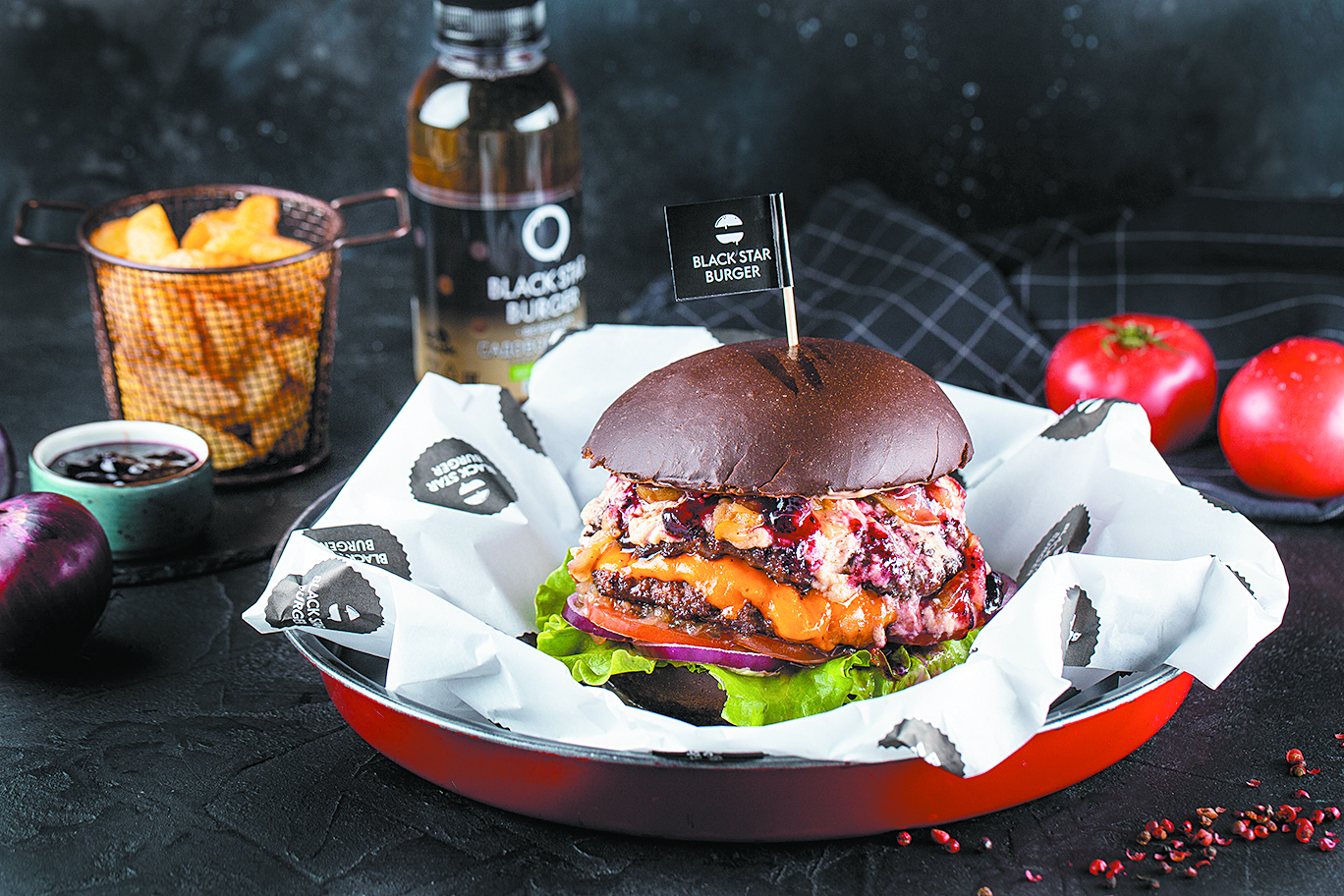 黑星堡号称是世界上最便宜的汉堡。