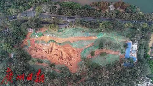 位于横枝岗的古墓葬发掘现场。广州日报全媒体记者王维宣 摄