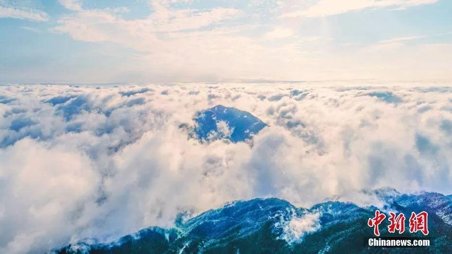 无人机航拍下的江西吉安羊狮慕景区。鲍赣生 摄