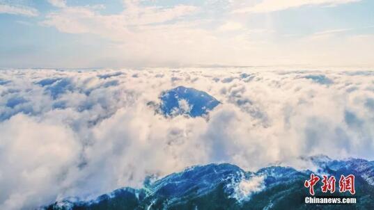 无人机航拍下的江西吉安羊狮慕景区。鲍赣生 摄