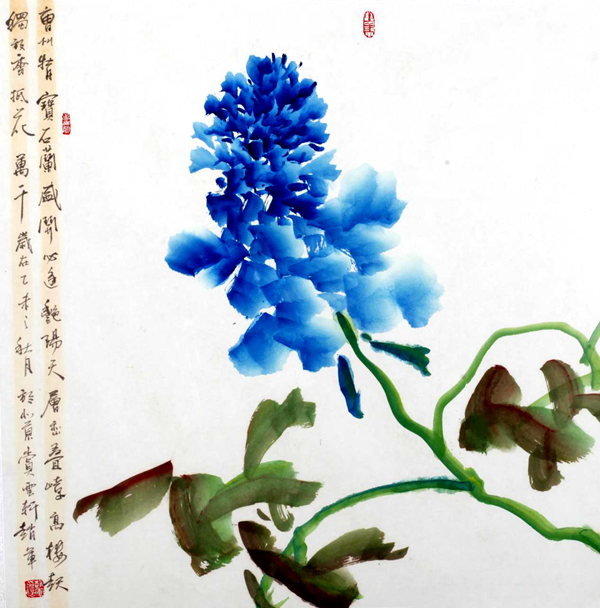 不忘初心七彩同系牡丹情文化自信万众共圆中国梦访国画大师赵军