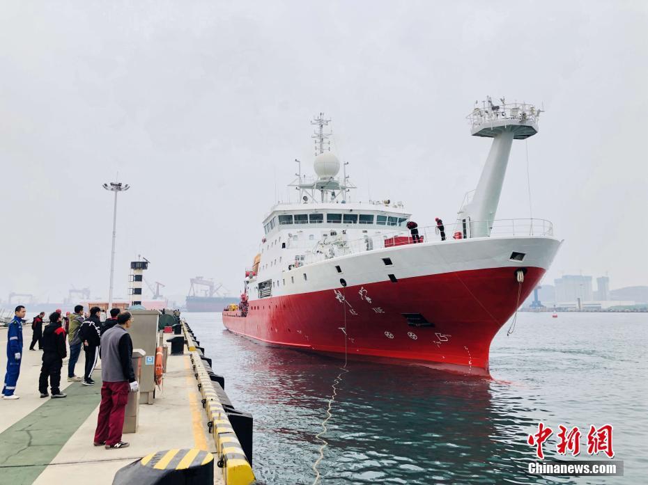 中国“科学”号科考船完成航程最长航次科考任务返回母港