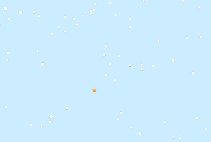 日本东部附近海域发生5.1级地震。(图片来源:美国地质勘探局网站截图)