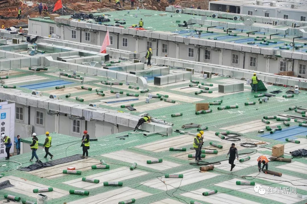 现场直击 竣工的火神山医院 一个完备的病房长什么样