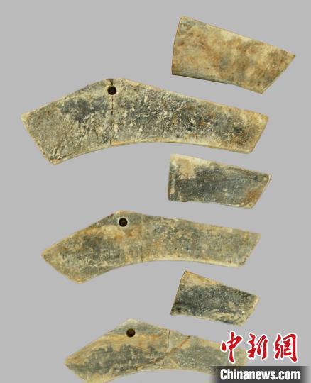 垣曲西窑M6出土石编磬。 山西省考古研究所提供