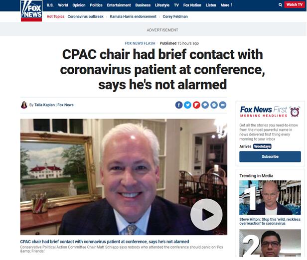 福克斯新闻报道报道截图